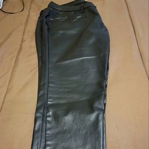 Faux Leather Jeans